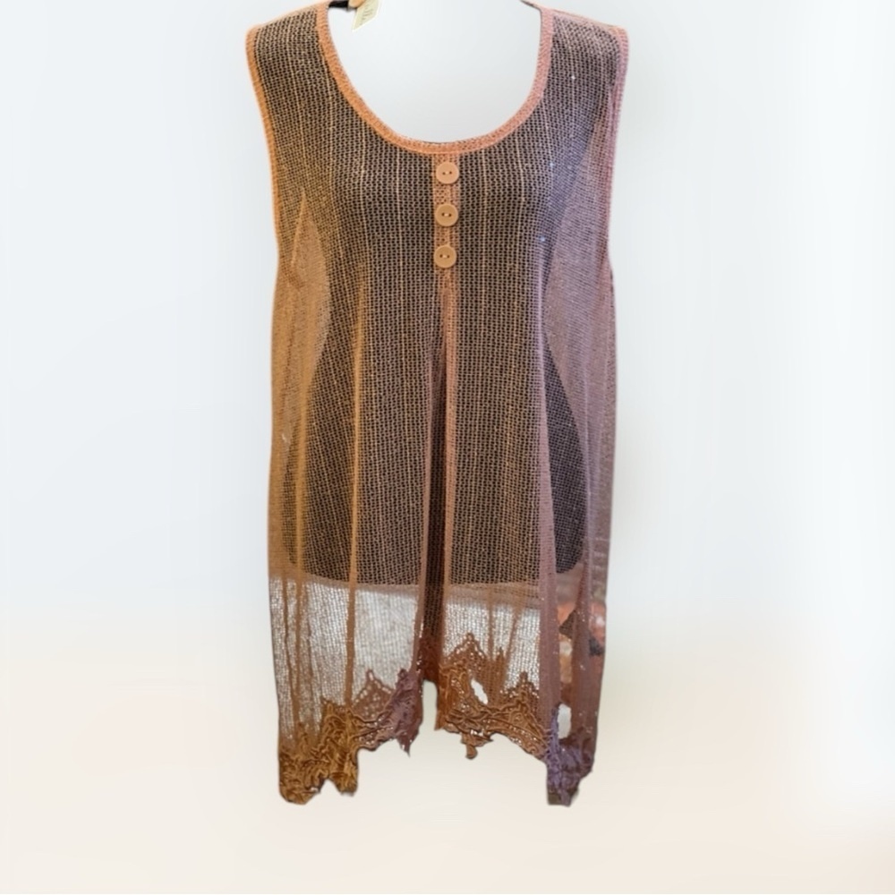 NWT Womens Simply Noelle XXL swimsuit cover up or everyday top.